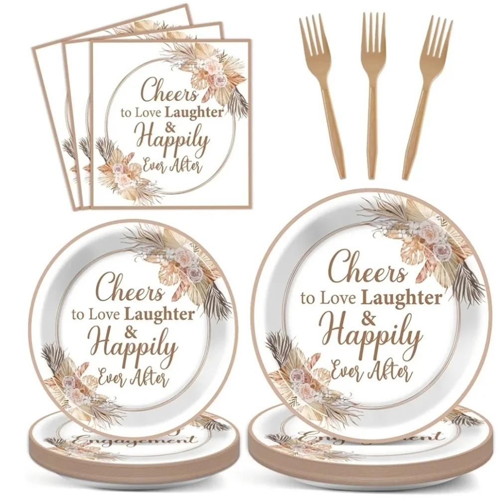 Fall Bridal Shower Party Plates and Napkins Autumn Bride Wedding